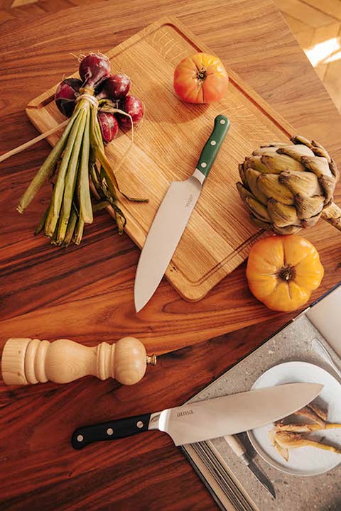 Des-objets-beaux-performants-et-made-in-Europe Shooting de couteaux de cuisine